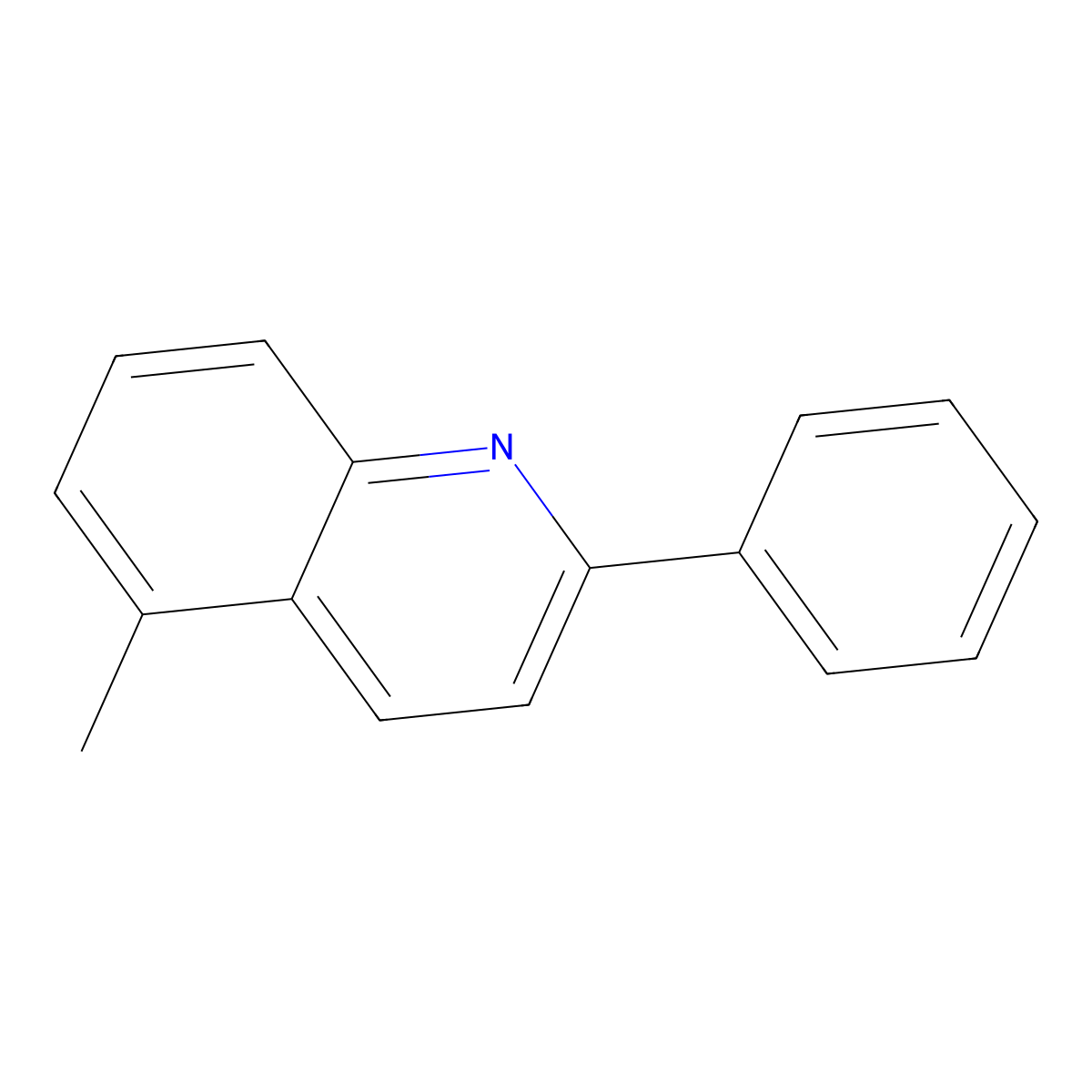 5-Methyl-2-phenylquinoline molecular structure, CAS 500595-66-4