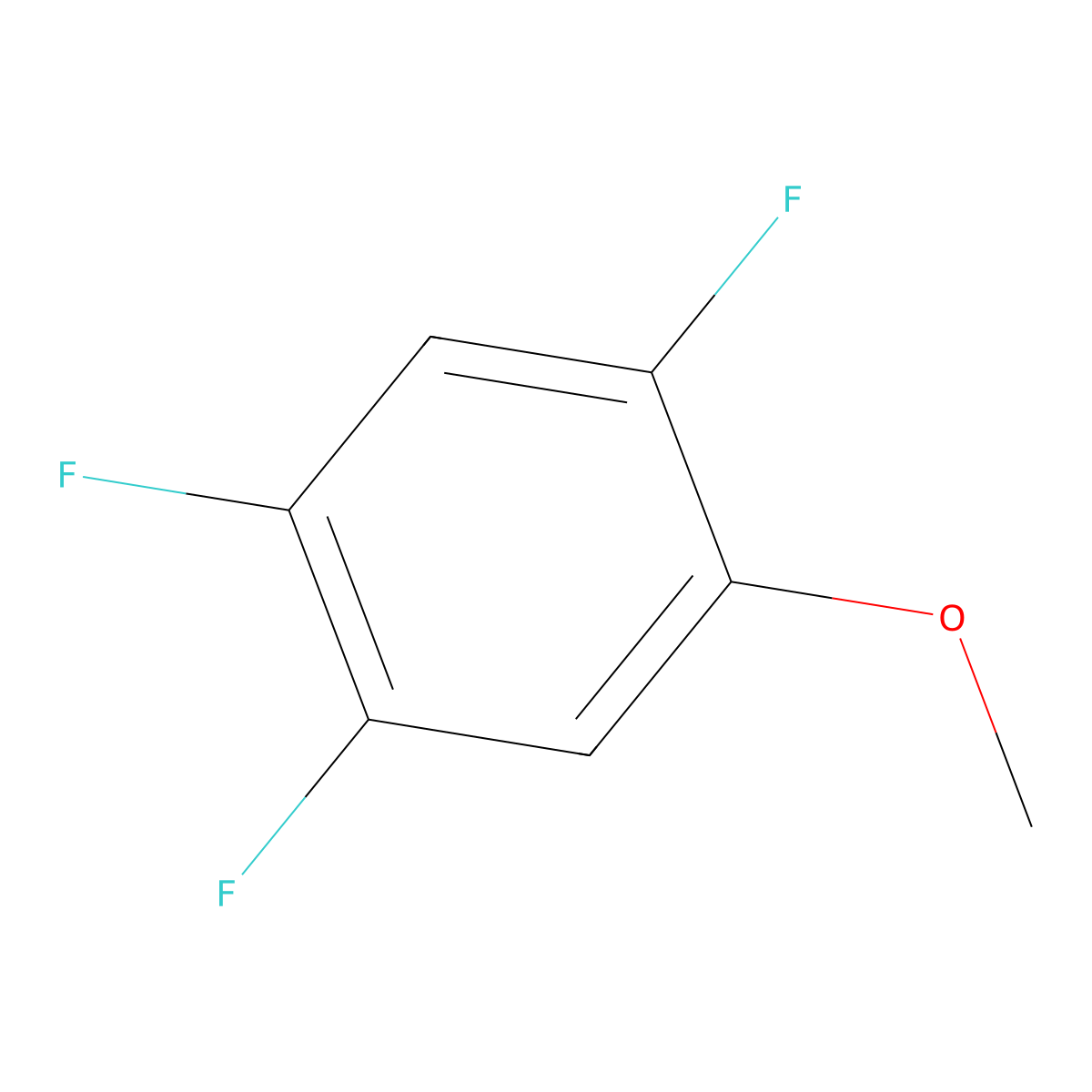 2,4,5-Trifluoroanisole molecular structure, CAS 5006-38-2