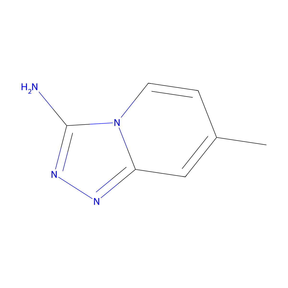 7-Methyl-[1,2,4]triazolo[4,3-a]pyridin-3-amine molecular structure, CAS 5006-56-4