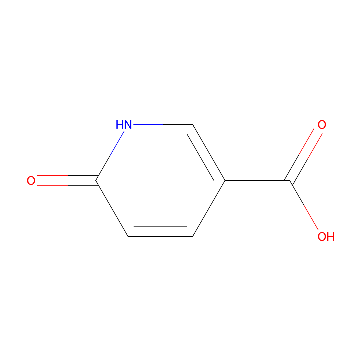 6-Hydroxynicotinic acid molecular structure, CAS 5006-66-6