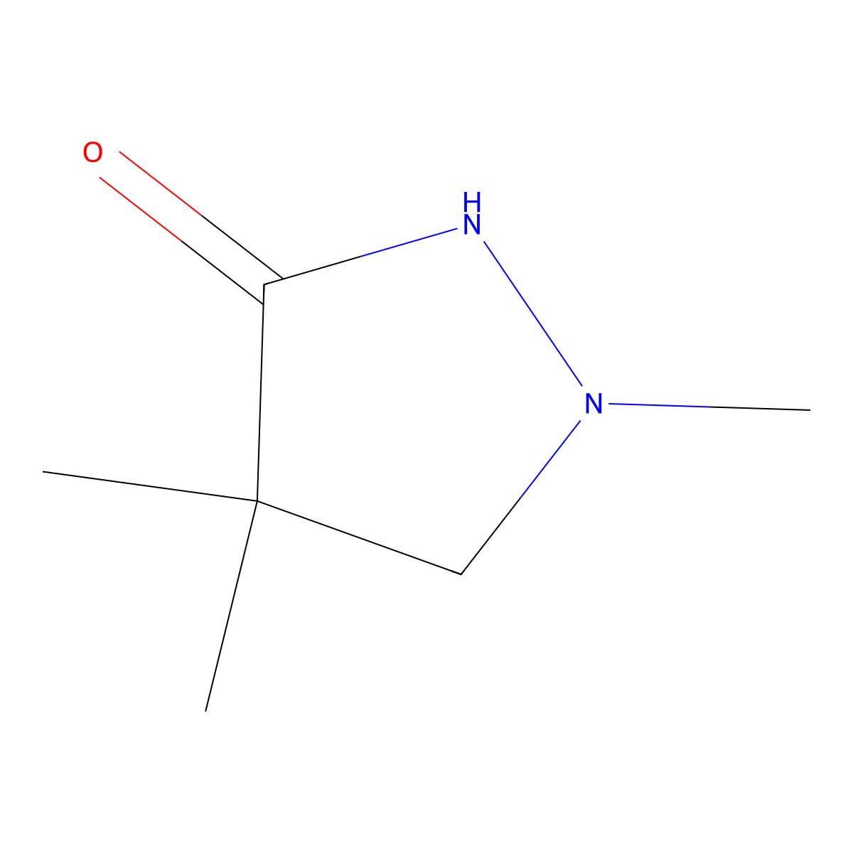 1,4,4-Trimethyl-3-pyrazolidinone molecular structure, CAS 500690-22-2