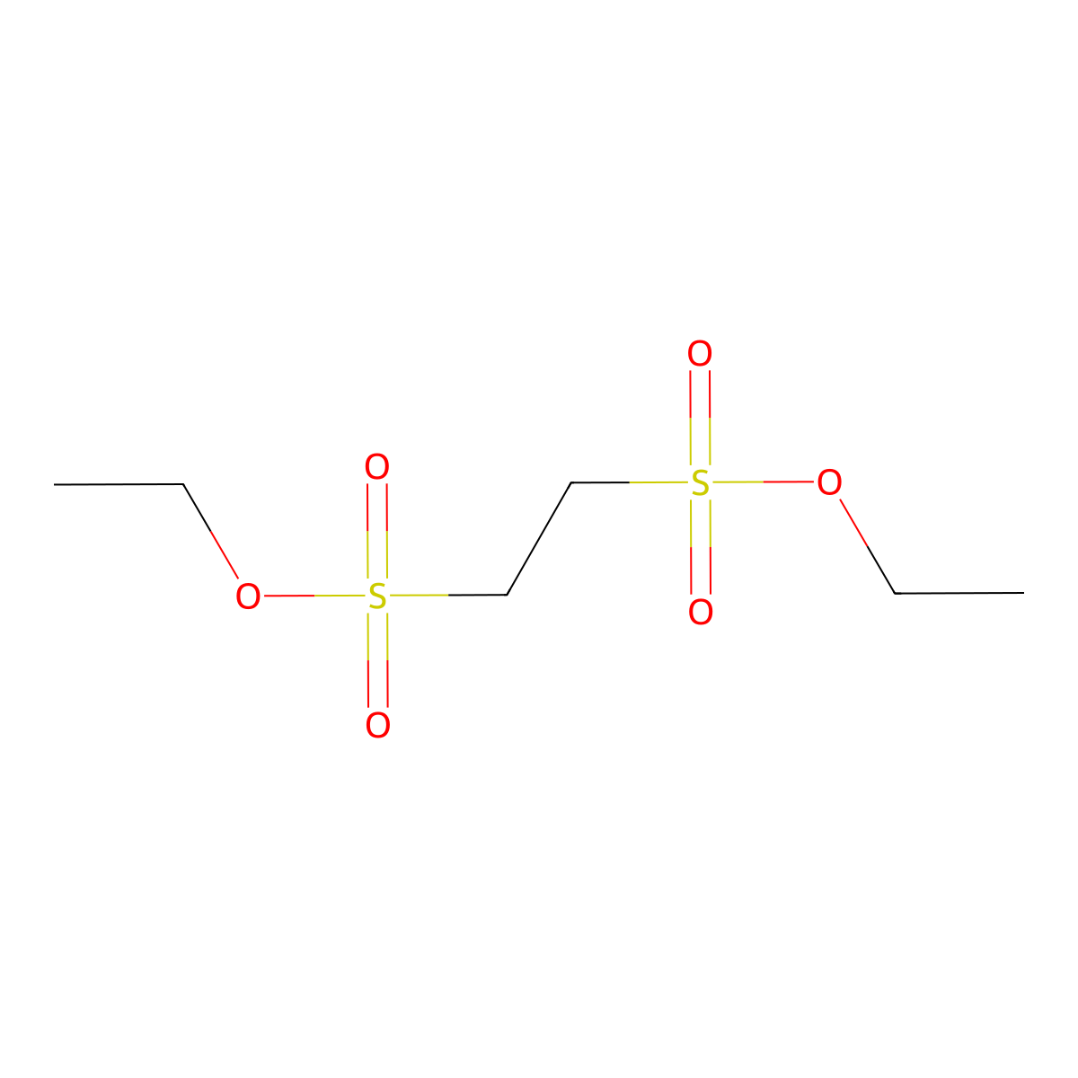 Diethyl ethane-1,2-disulfonate molecular structure, CAS 500692-41-1
