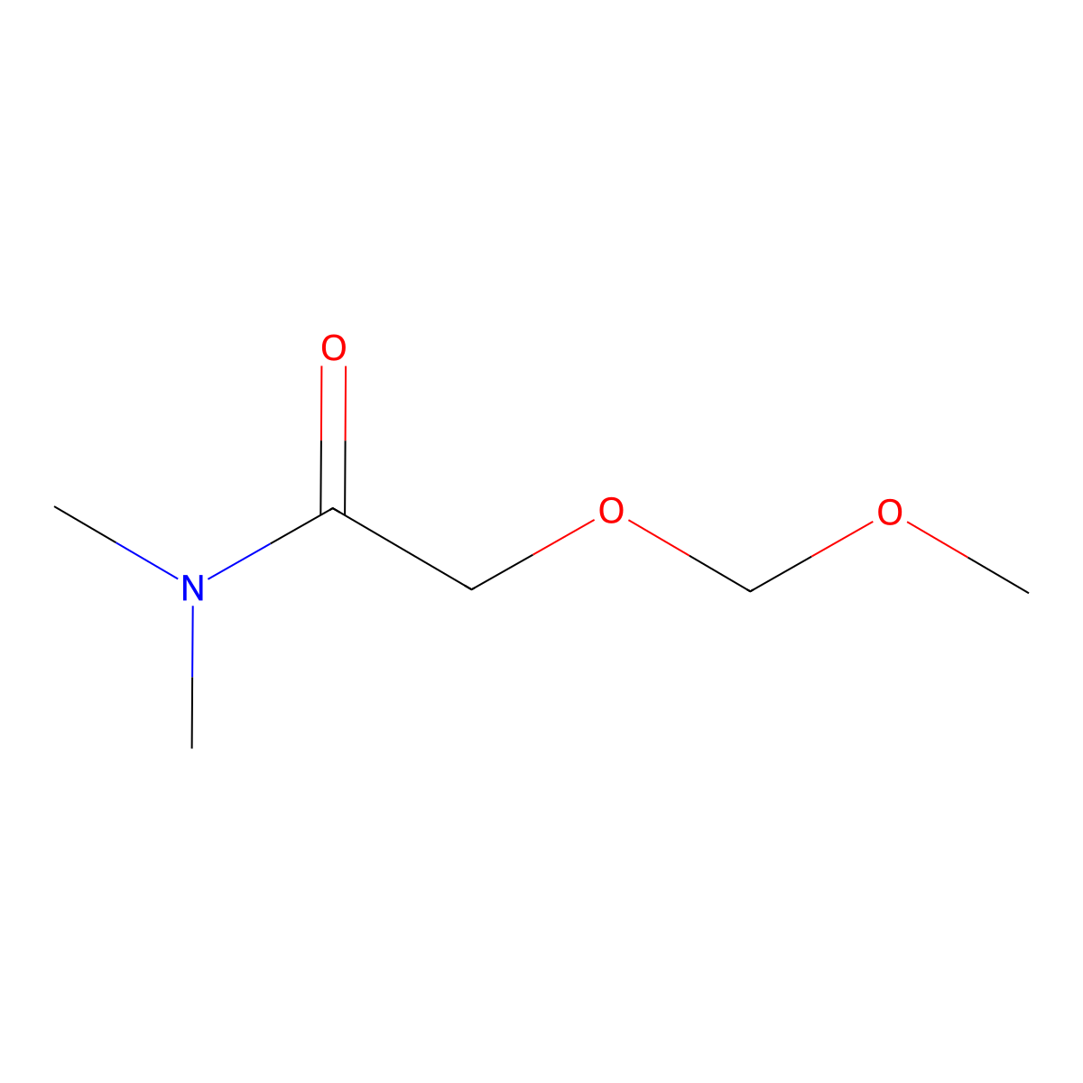 2-(methoxymethoxy)-N,N-dimethylacetamide molecular structure, CAS 500692-51-3
