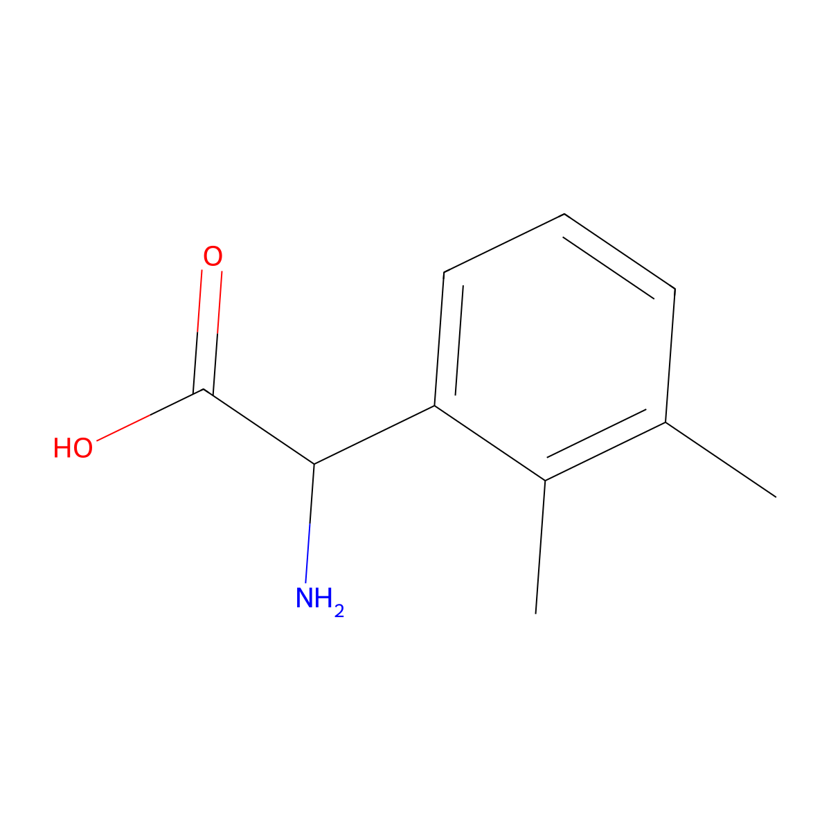 2-amino-2-(2,3-dimethylphenyl)acetic Acid molecular structure, CAS 500695-55-6