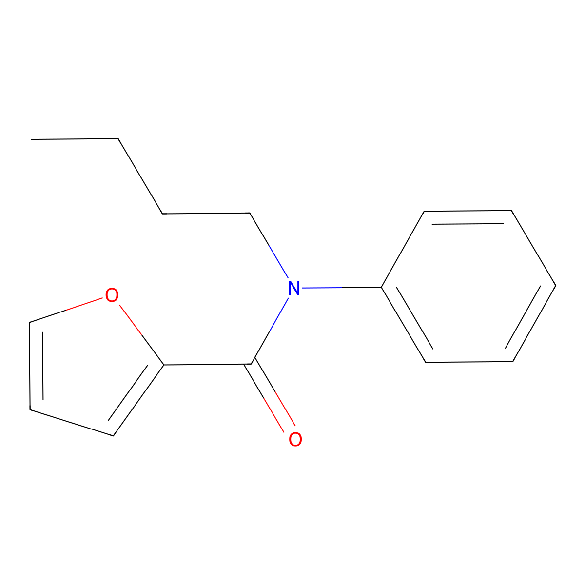N-butyl-N-phenylfuran-2-carboxamide molecular structure, CAS 500696-49-1