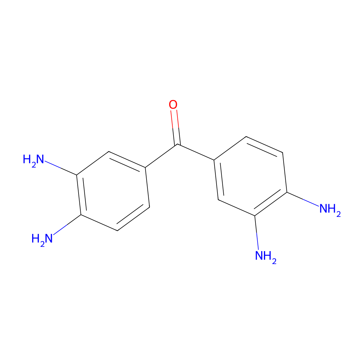 Methanone, bis(3,4-diaminophenyl)- molecular structure, CAS 5007-67-0