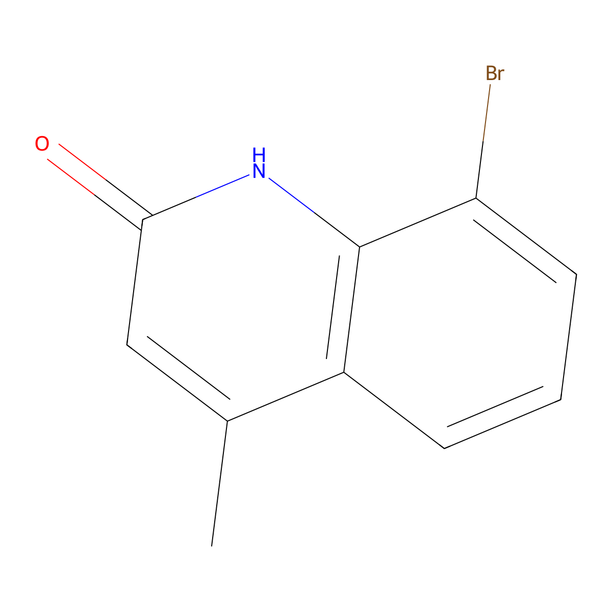 8-Bromo-4-methylquinolin-2(1h)-one molecular structure, CAS 500700-03-8