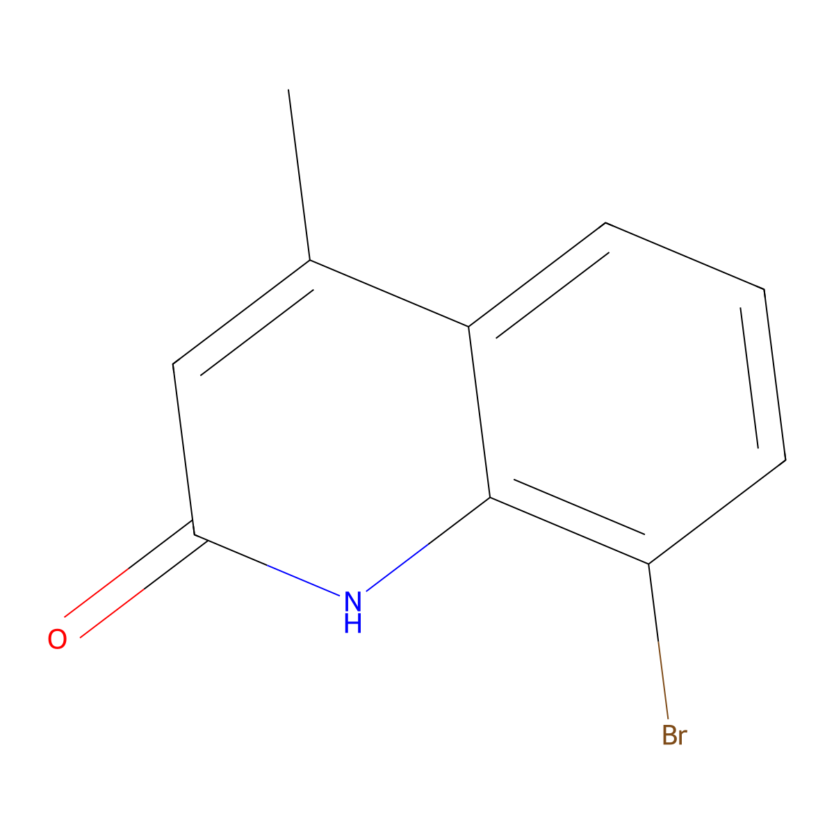 8-Bromo-4-methylquinolin-2(1h)-one molecular structure, CAS 500700-03-8