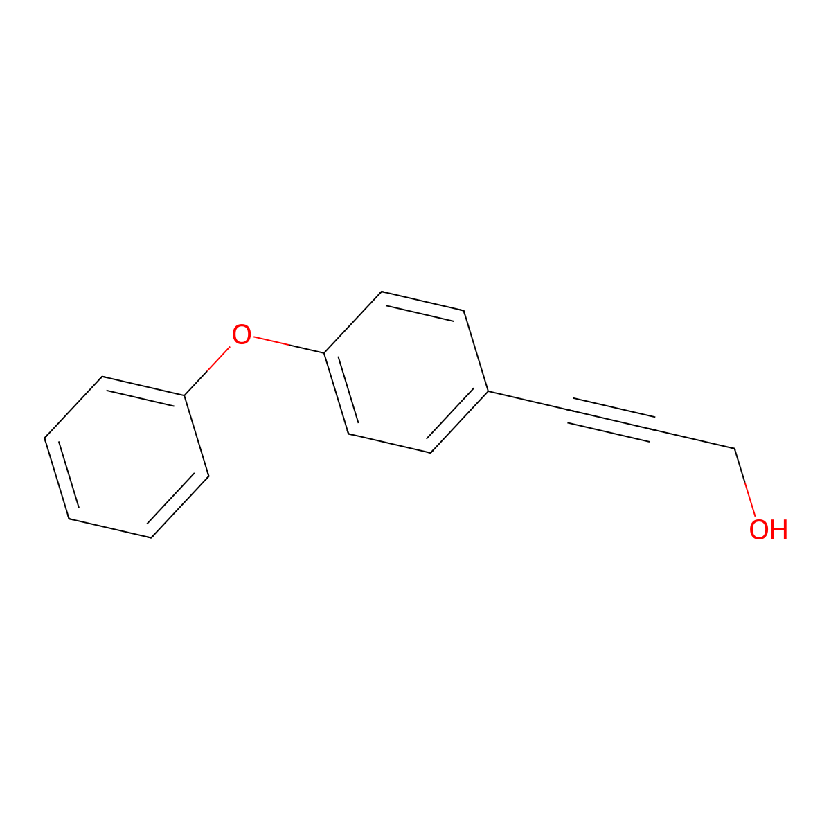 3-(4-Phenoxyphenyl)prop-2-yn-1-ol molecular structure, CAS 500709-32-0