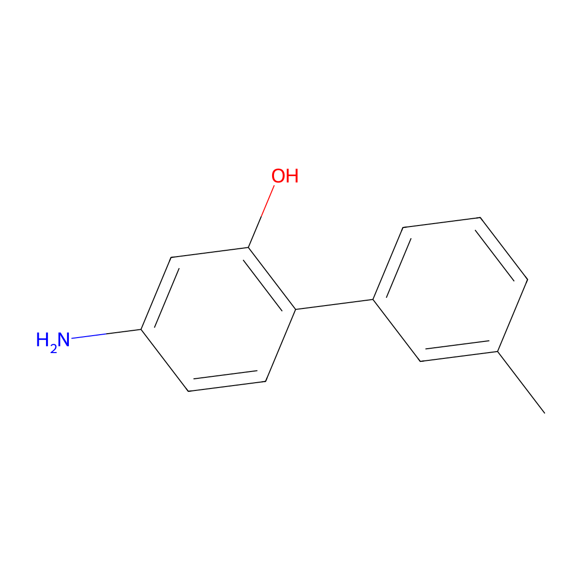 [1,1'-Biphenyl]-2-ol, 4-amino-3'-methyl- molecular structure, CAS 500722-52-1