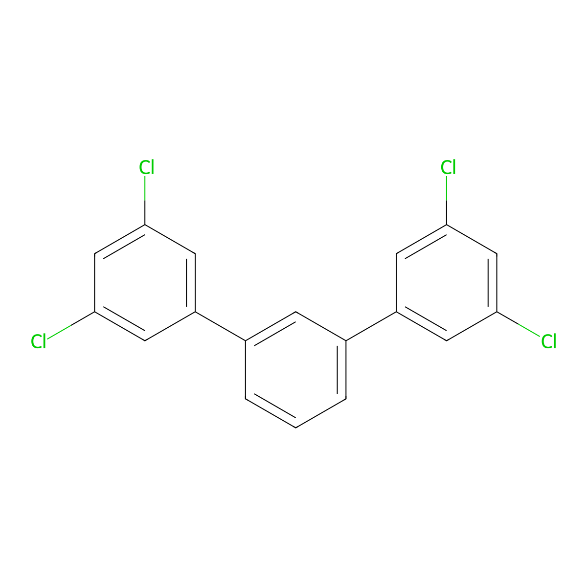 1,3-Bis(3,5-dichlorophenyl)benzene molecular structure, CAS 500729-84-0