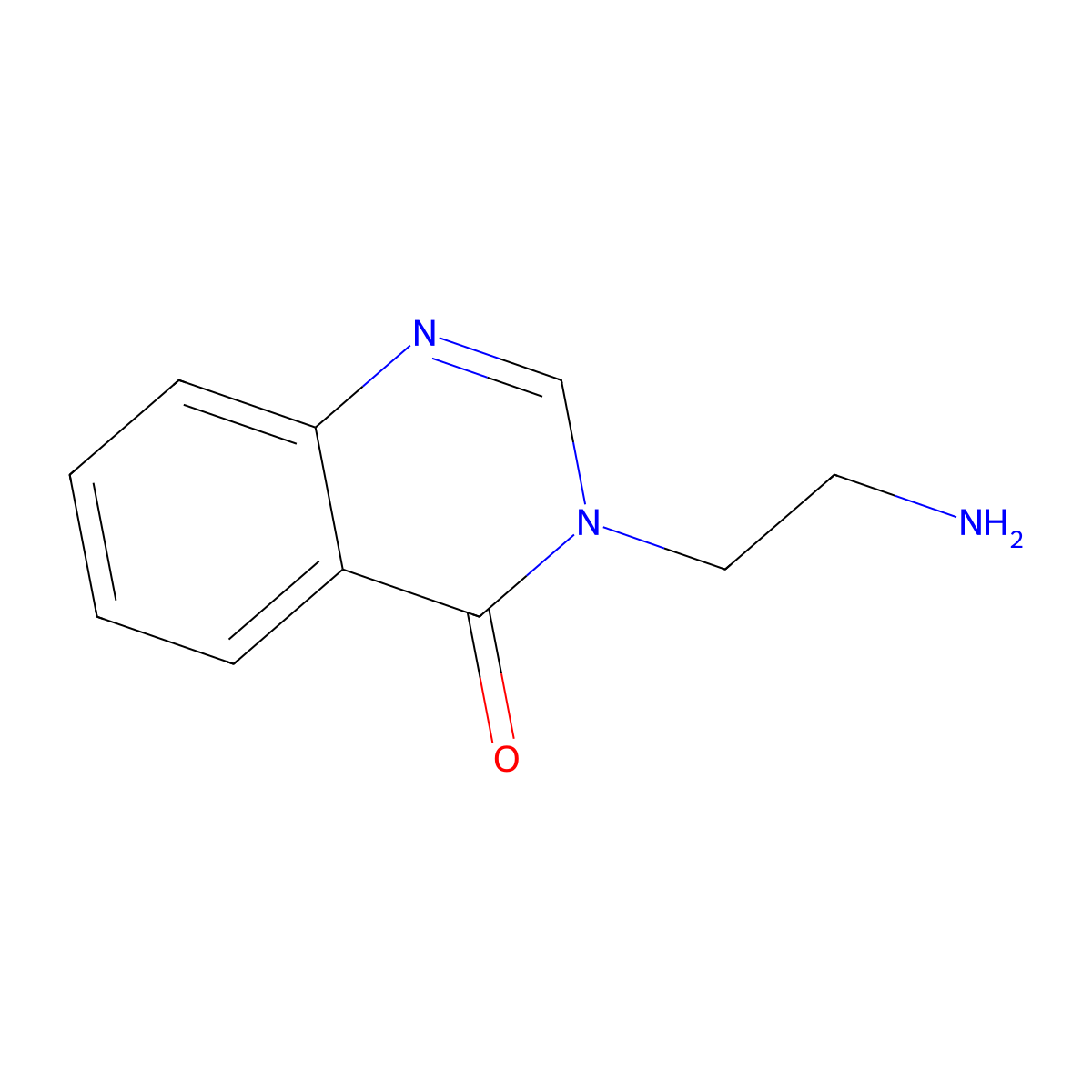 3-(2-aminoethyl)quinazolin-4(3H)-one molecular structure, CAS 500779-56-6
