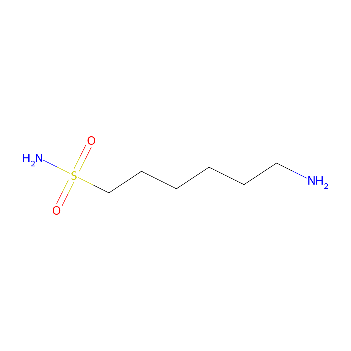 6-Aminohexane-1-sulfonamide molecular structure, CAS 500779-68-0