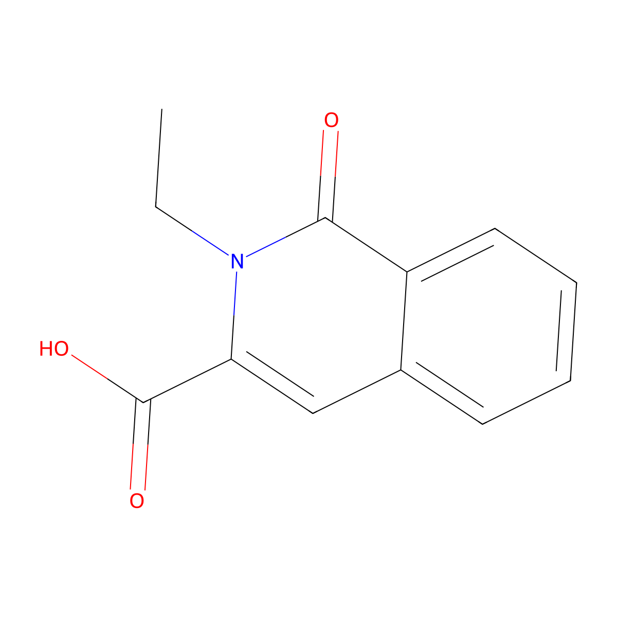 2-Ethyl-1-oxo-1,2-dihydroisoquinoline-3-carboxylic acid molecular structure, CAS 500786-62-9