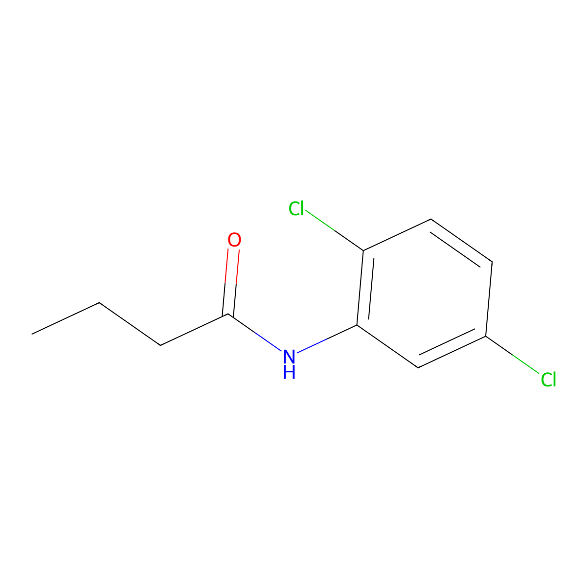 N-(2,5-dichlorophenyl)butanamide molecular structure, CAS 500786-78-7