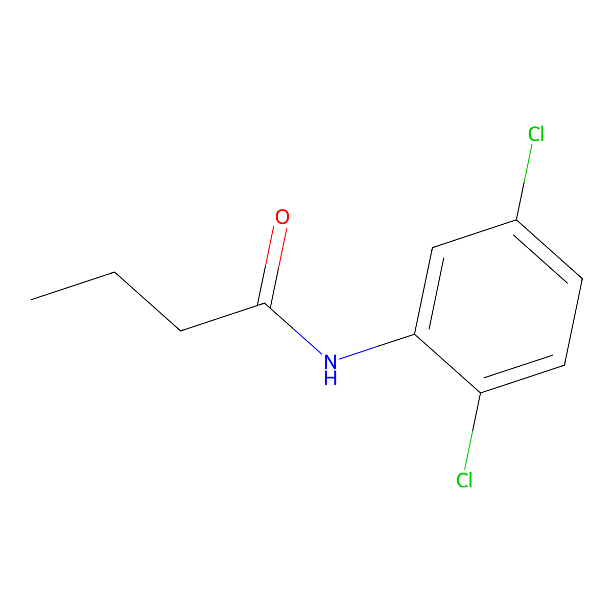 N-(2,5-dichlorophenyl)butanamide molecular structure, CAS 500786-78-7