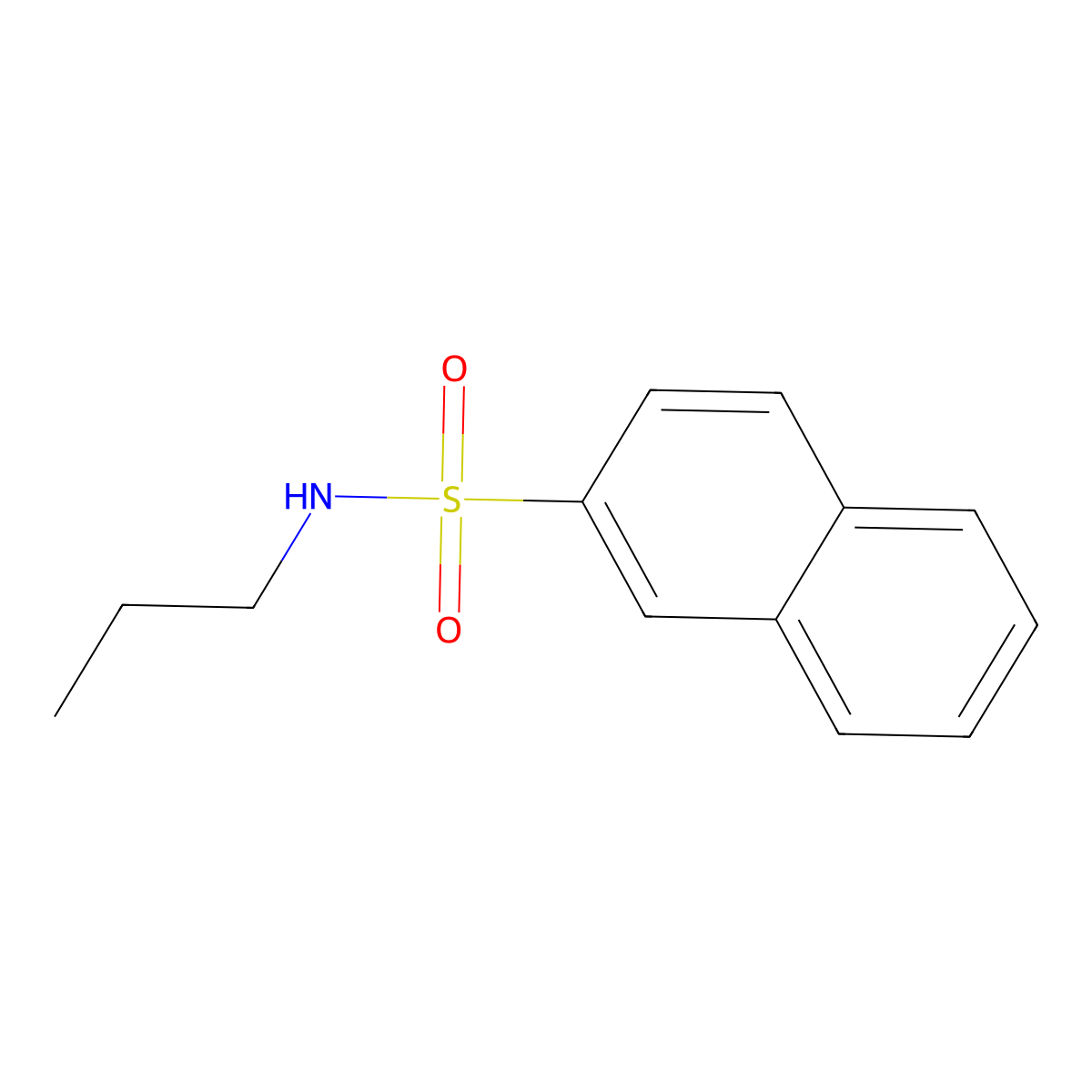 N-propylnaphthalene-2-sulfonamide molecular structure, CAS 500789-56-0