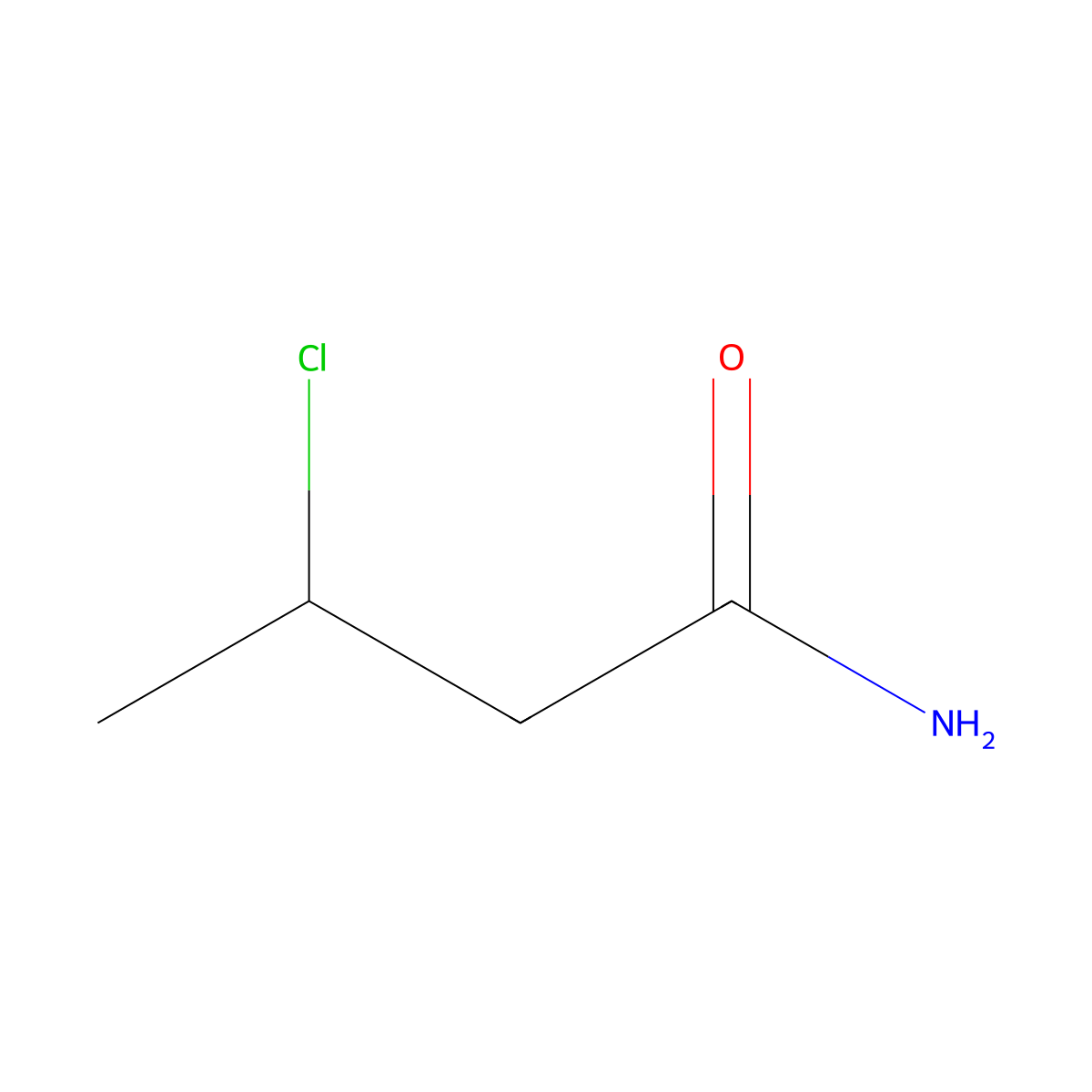 3-Chlorobutanamide molecular structure, CAS 500790-37-4