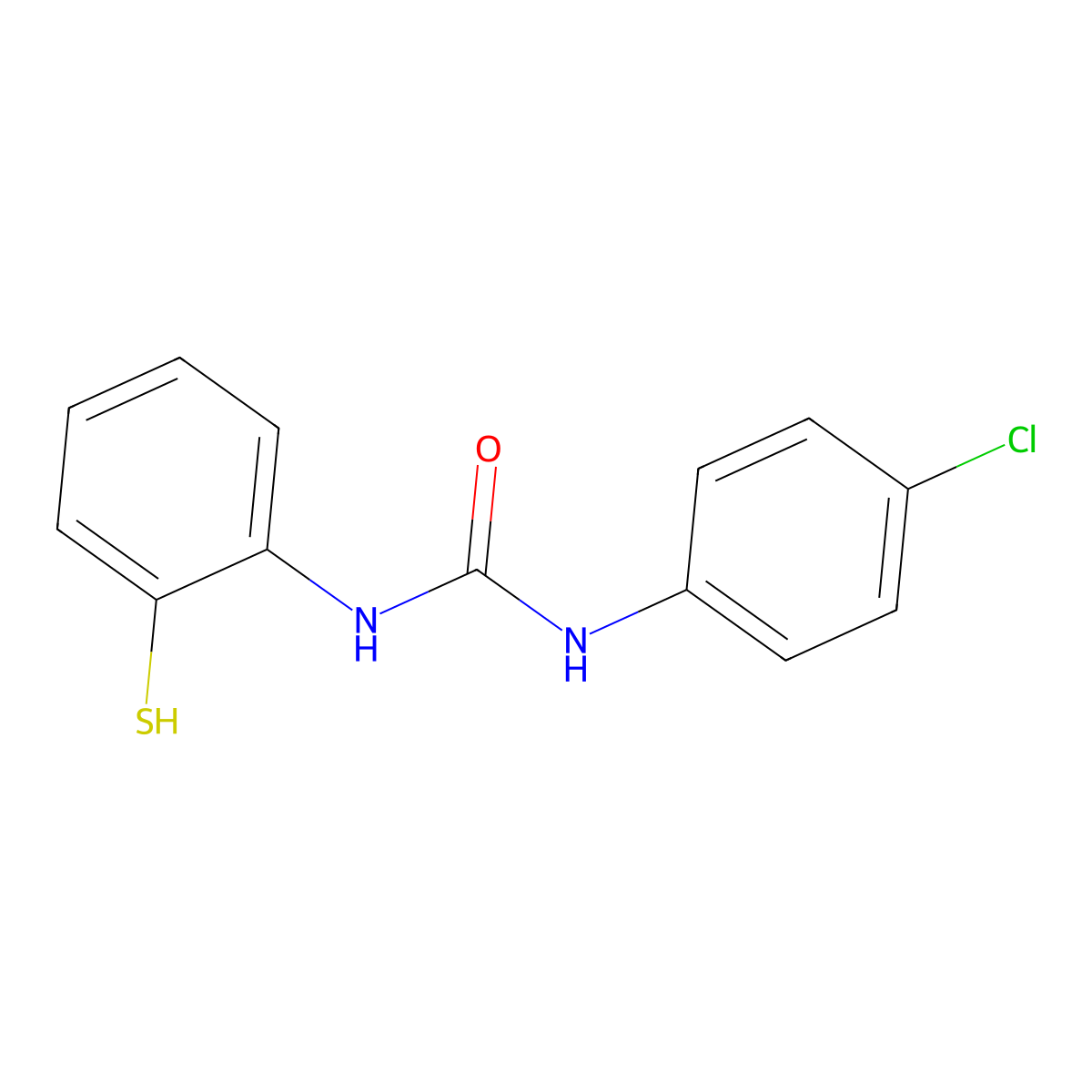 N-(4-Chlorophenyl)-N'-(2-sulfanylphenyl)urea molecular structure, CAS 500862-44-2