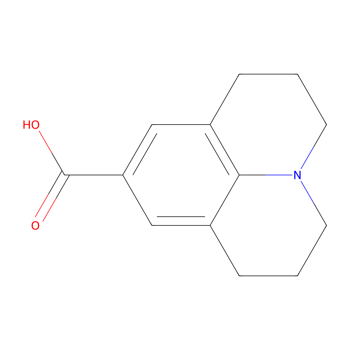 1,2,3,5,6,7-Hexahydropyrido[3,2,1-ij]quinoline-9-carboxylic acid molecular structure, CAS 500868-84-8