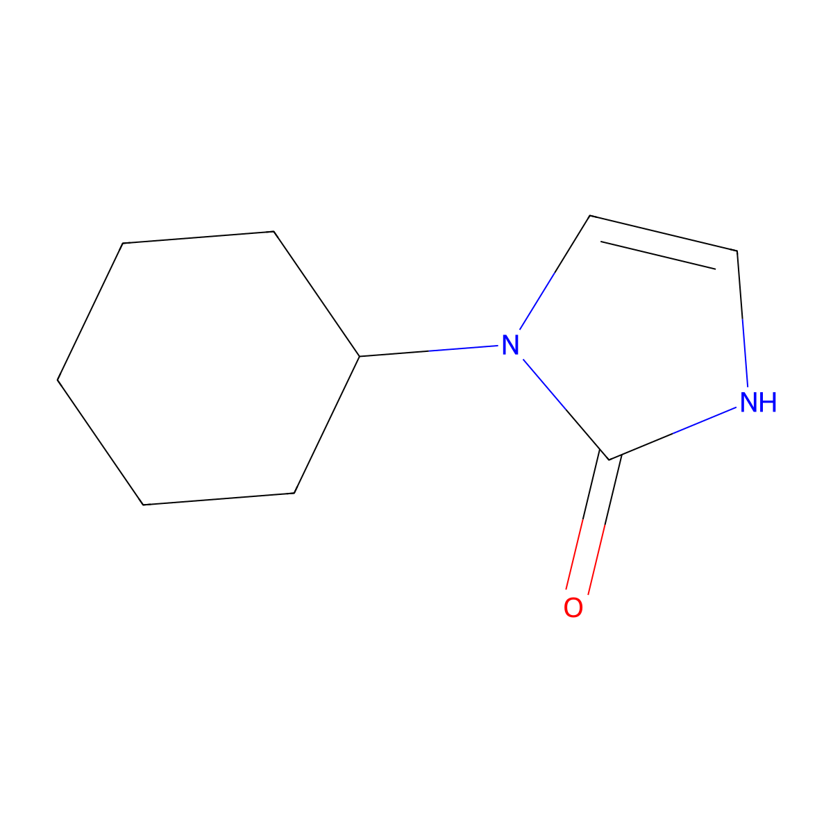 3-cyclohexyl-1H-imidazol-2-one molecular structure, CAS 500869-83-0