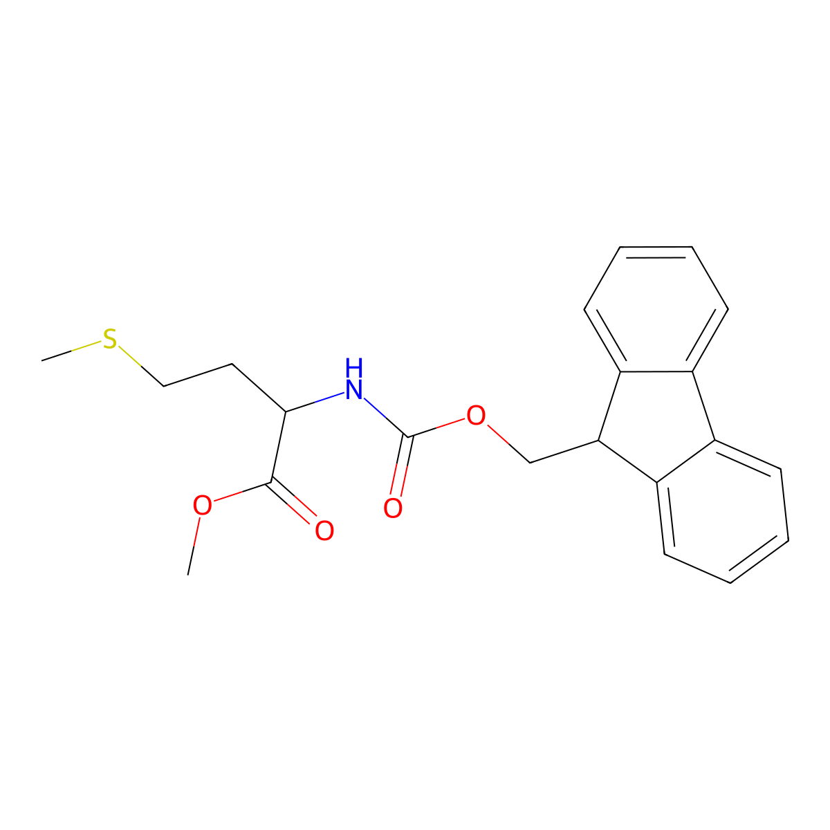 Fmoc-Met-OMe molecular structure, CAS 500872-34-4