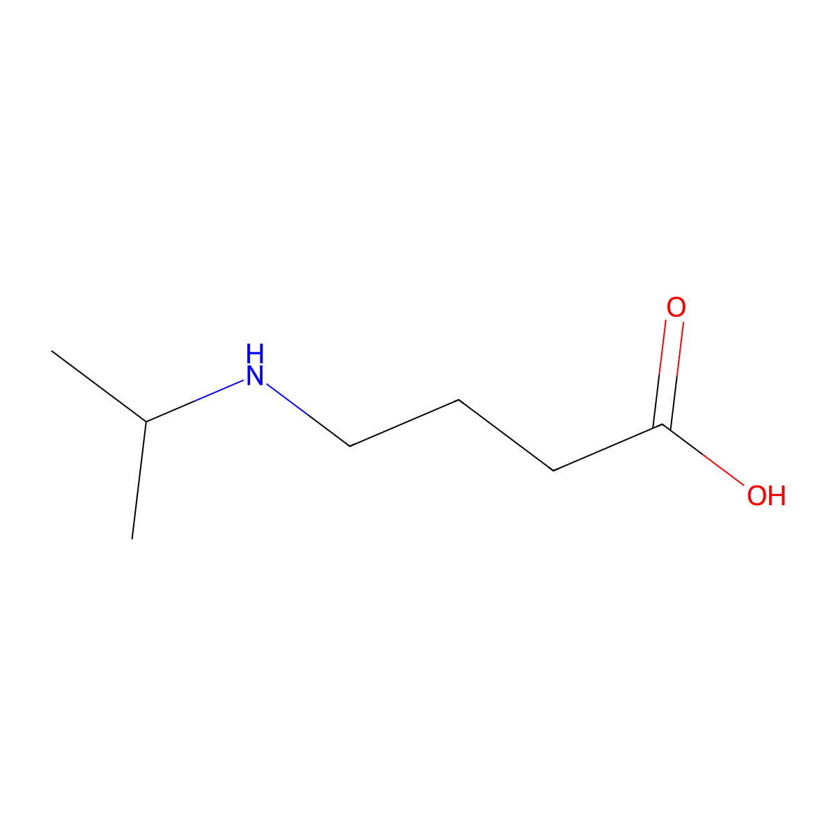 4-(Isopropylamino)butanoic acid molecular structure, CAS 500884-61-7