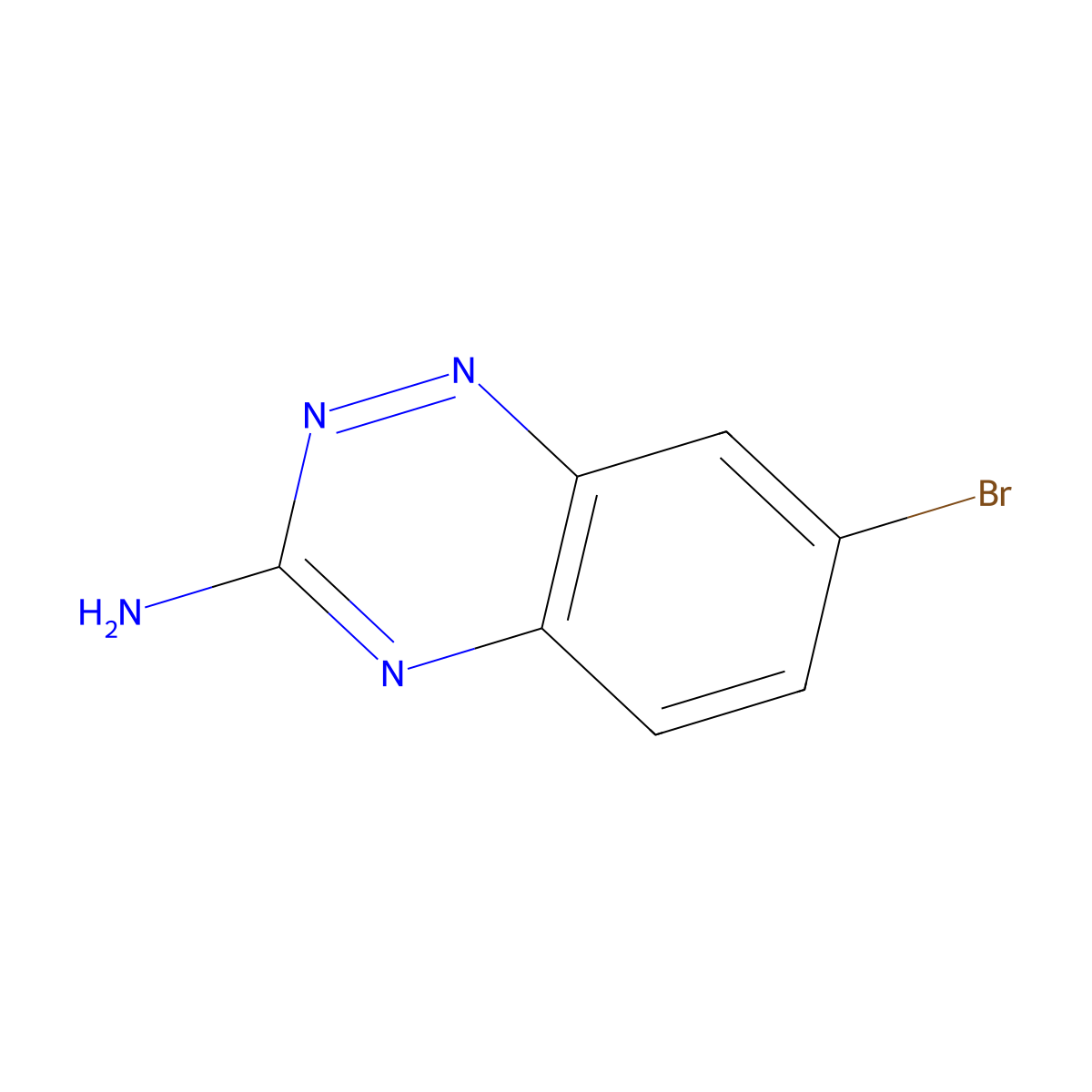 3-Amino-7-bromo-1,2,4-benzotriazine molecular structure, CAS 500889-65-6