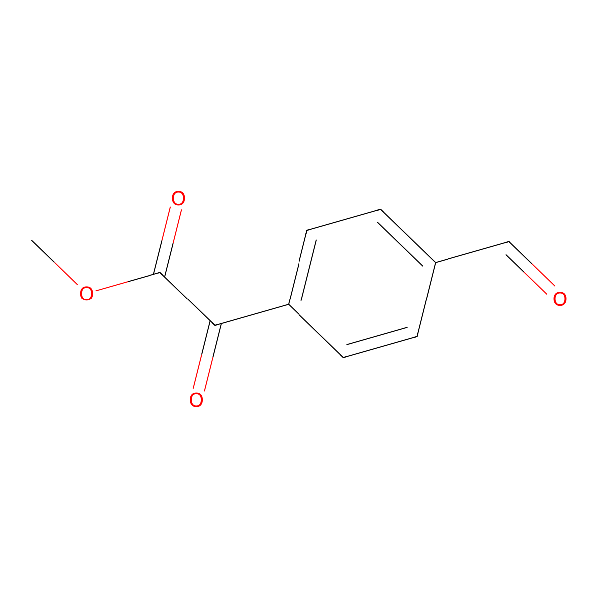 Methyl (4-formylphenyl)(oxo)acetate molecular structure, CAS 500891-27-0
