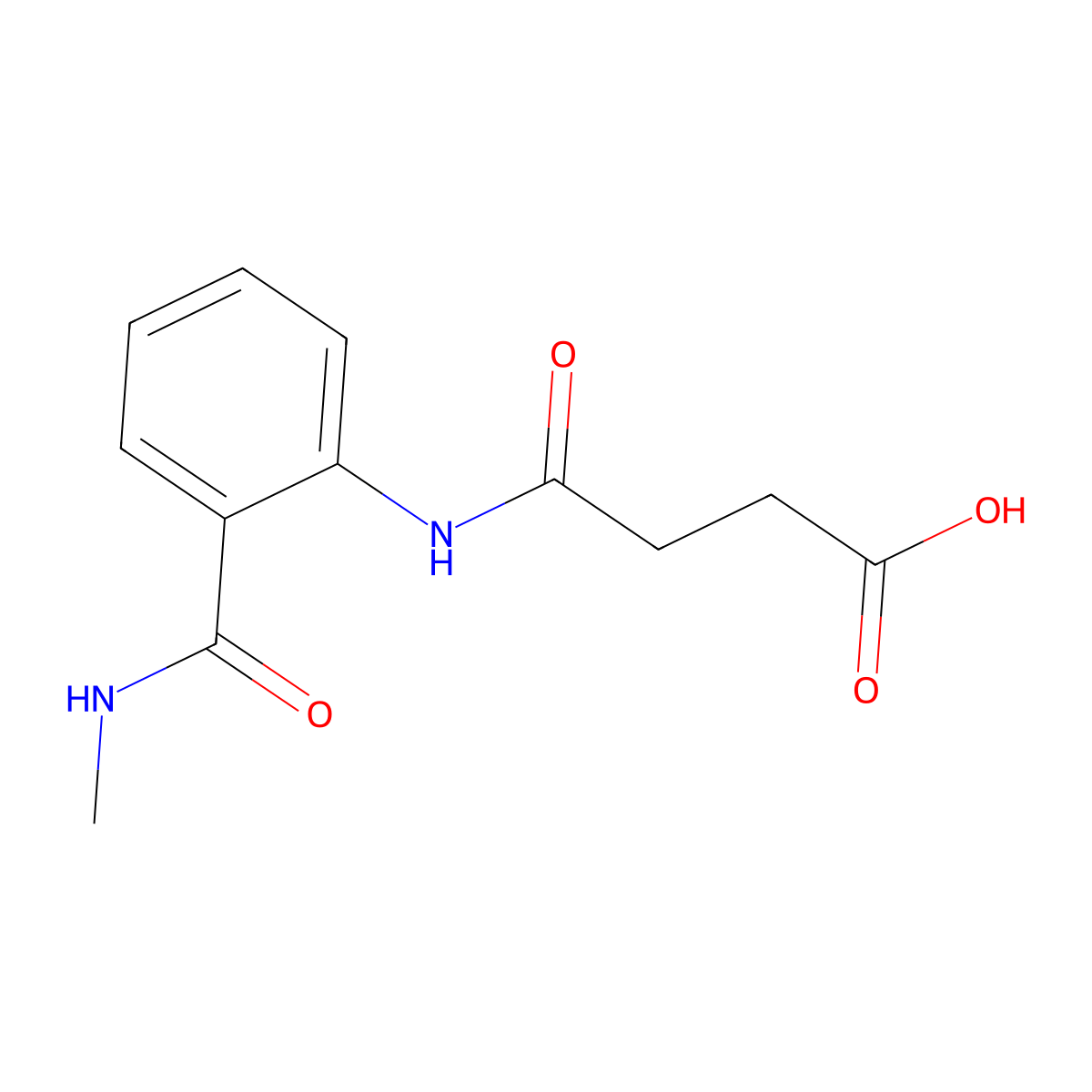 4-[2-(Methylcarbamoyl)anilino]-4-oxobutanoic acid molecular structure, CAS 500896-59-3
