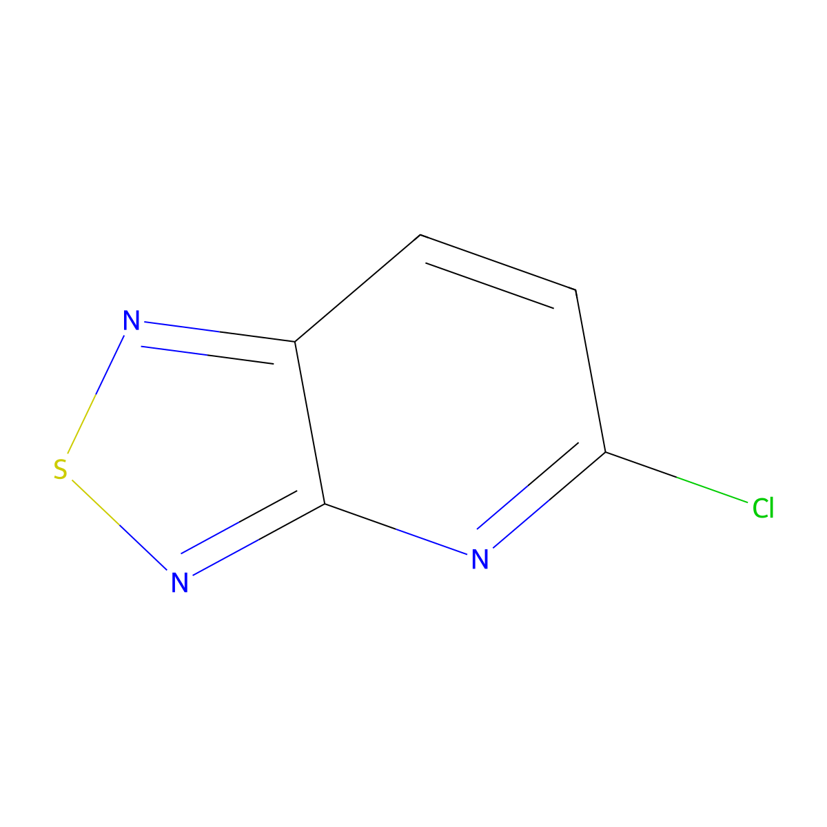 5-Chloro-[1,2,5]thiadiazolo[3,4-b]pyridine molecular structure, CAS 500896-80-0