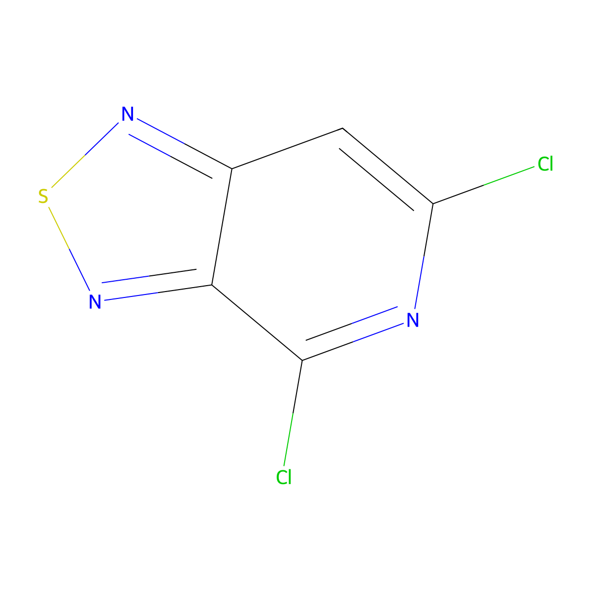4,6-Dichloro[1,2,5]thiadiazolo[3,4-c]pyridine molecular structure, CAS 500896-83-3