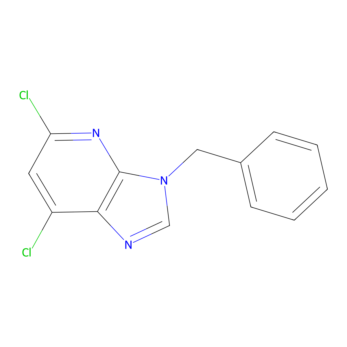3-Benzyl-5,7-dichloro-3H-imidazo[4,5-b]pyridine molecular structure, CAS 500896-84-4