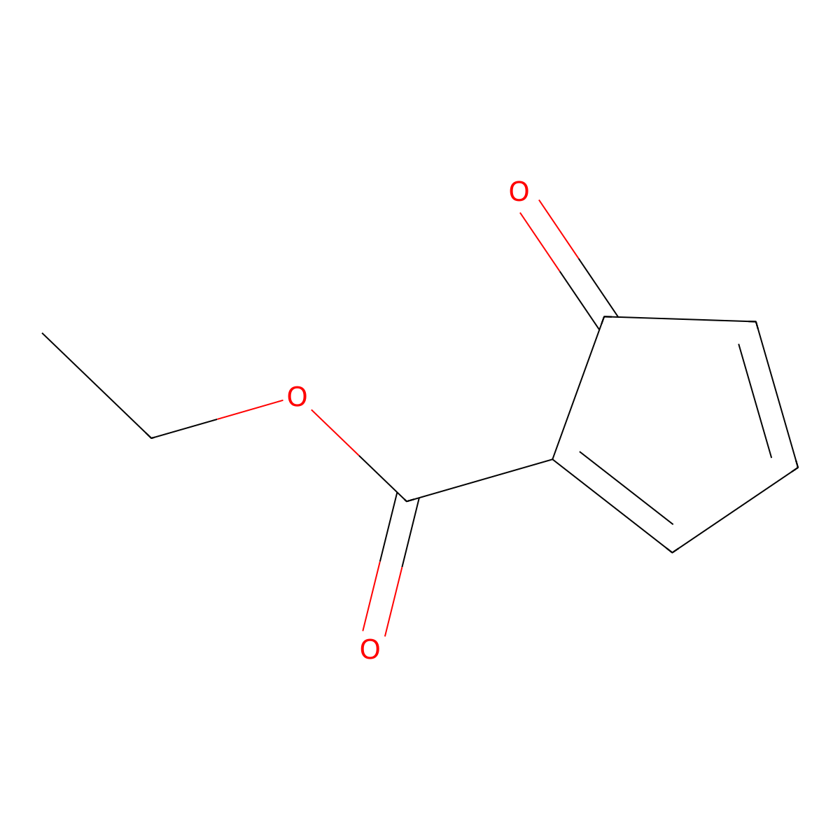 Ethyl 5-oxocyclopenta-1,3-diene-1-carboxylate molecular structure, CAS 500900-35-6