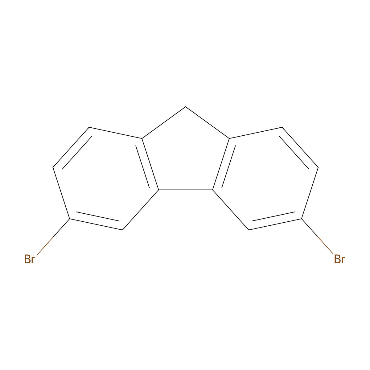 3,6-dibromo-9H-fluorene molecular structure, CAS 500901-89-3