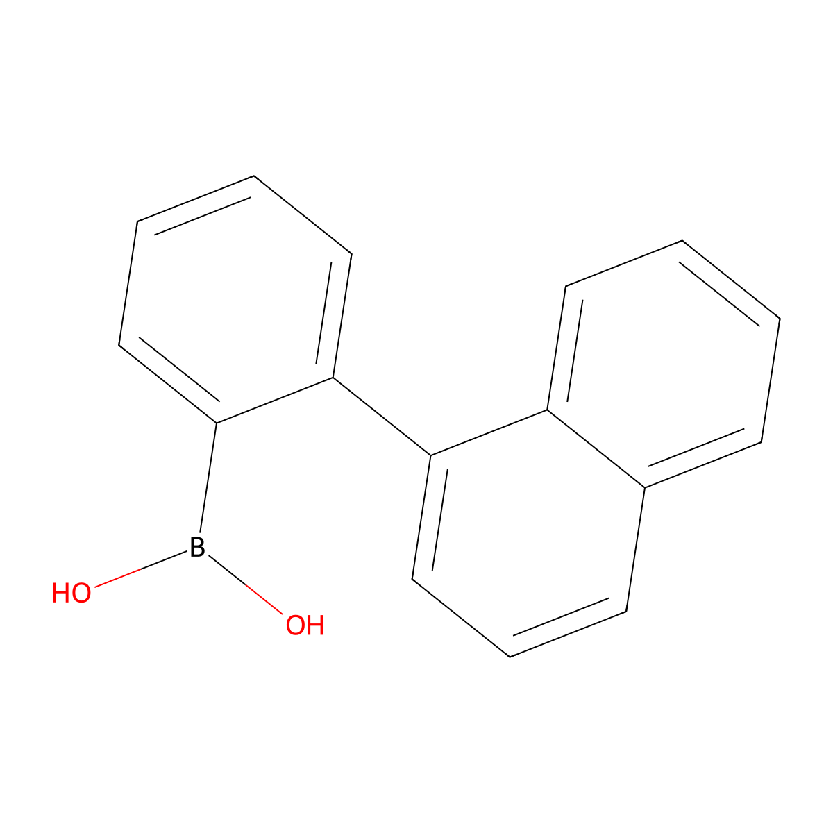 (2-(Naphthalen-1-yl)phenyl)boronic acid molecular structure, CAS 500904-93-8