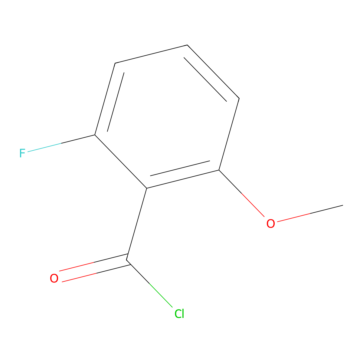 2-Fluoro-6-methoxybenzoyl chloride molecular structure, CAS 500912-12-9