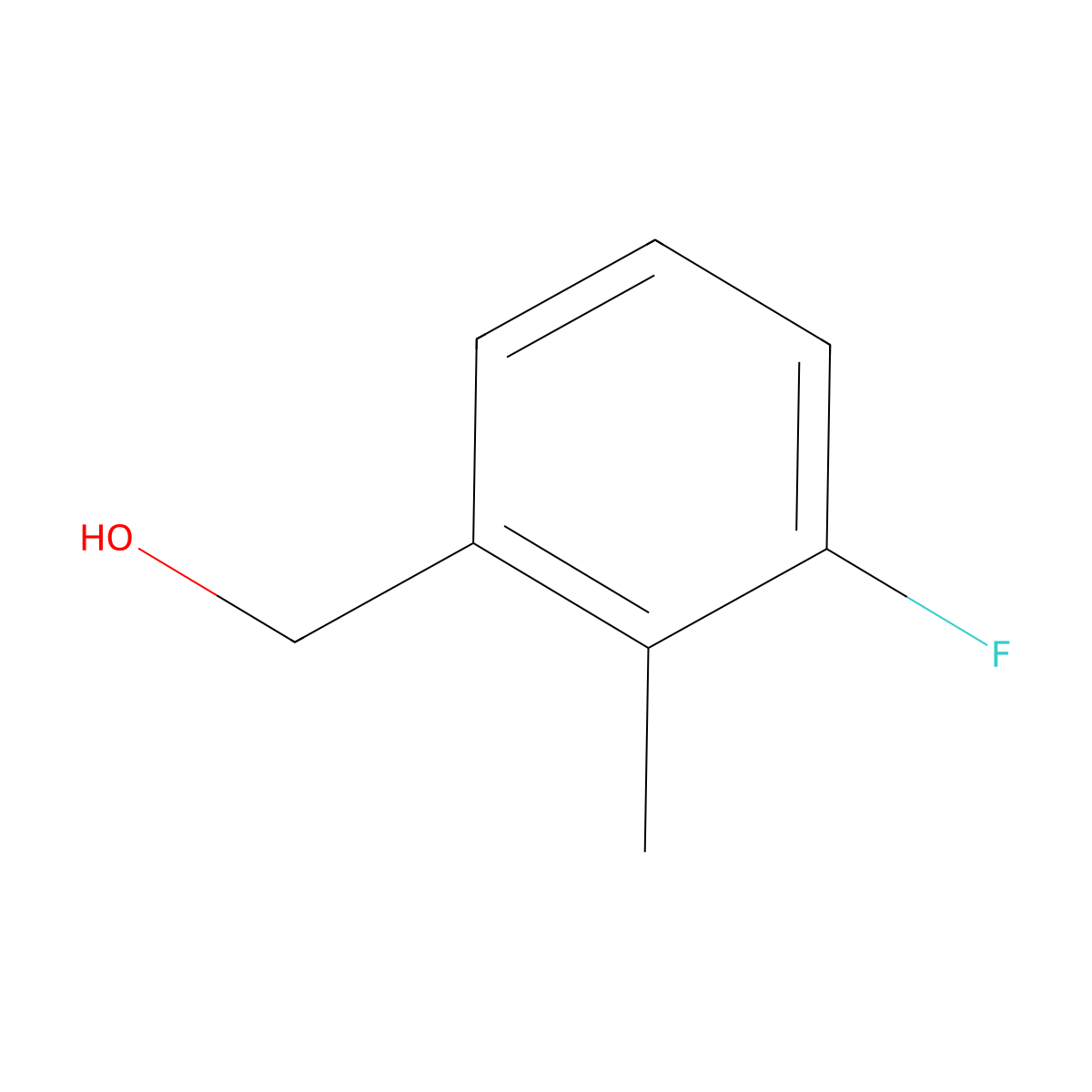 3-Fluoro-2-methylbenzyl alcohol molecular structure, CAS 500912-13-0