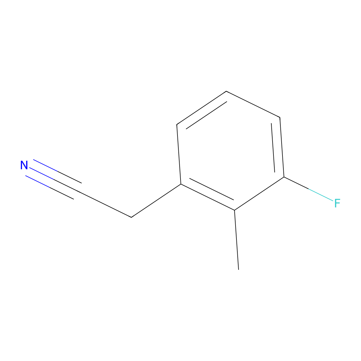 2-(3-Fluoro-2-methylphenyl)acetonitrile molecular structure, CAS 500912-15-2