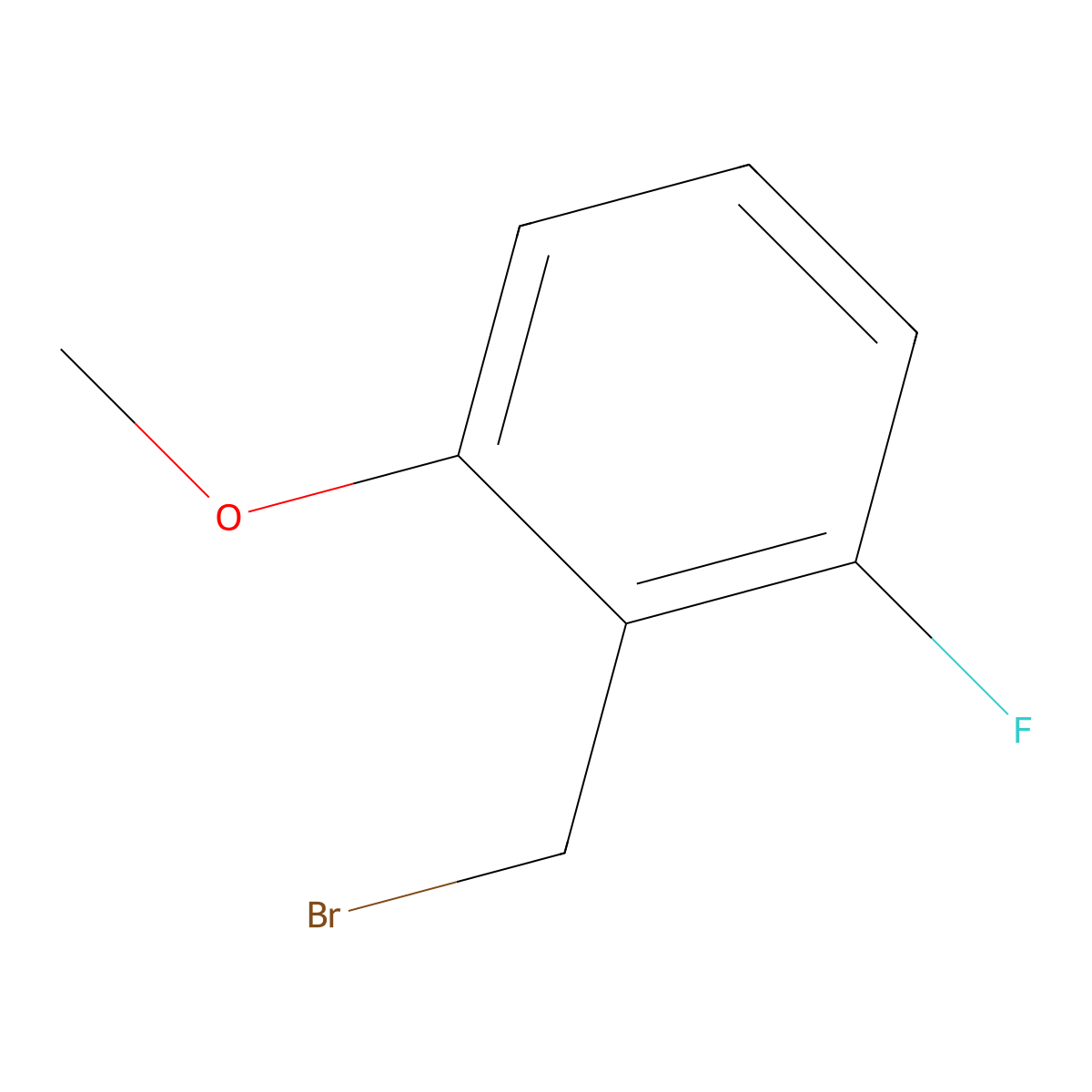 2-(Bromomethyl)-1-fluoro-3-methoxybenzene molecular structure, CAS 500912-17-4
