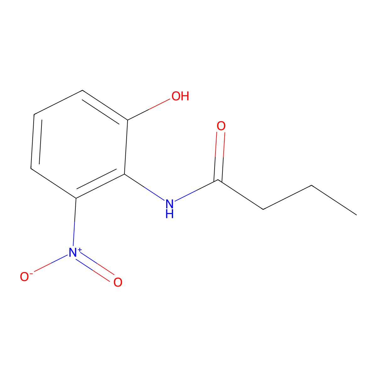 N-(2-Hydroxy-6-nitrophenyl)butyramide molecular structure, CAS 500991-93-5