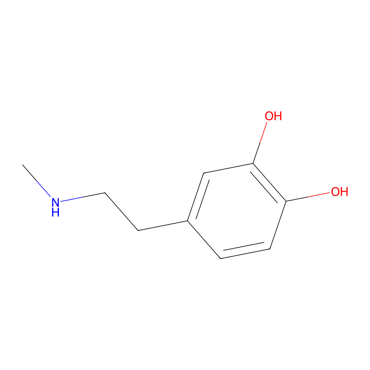 Epinine molecular structure, CAS 501-15-5