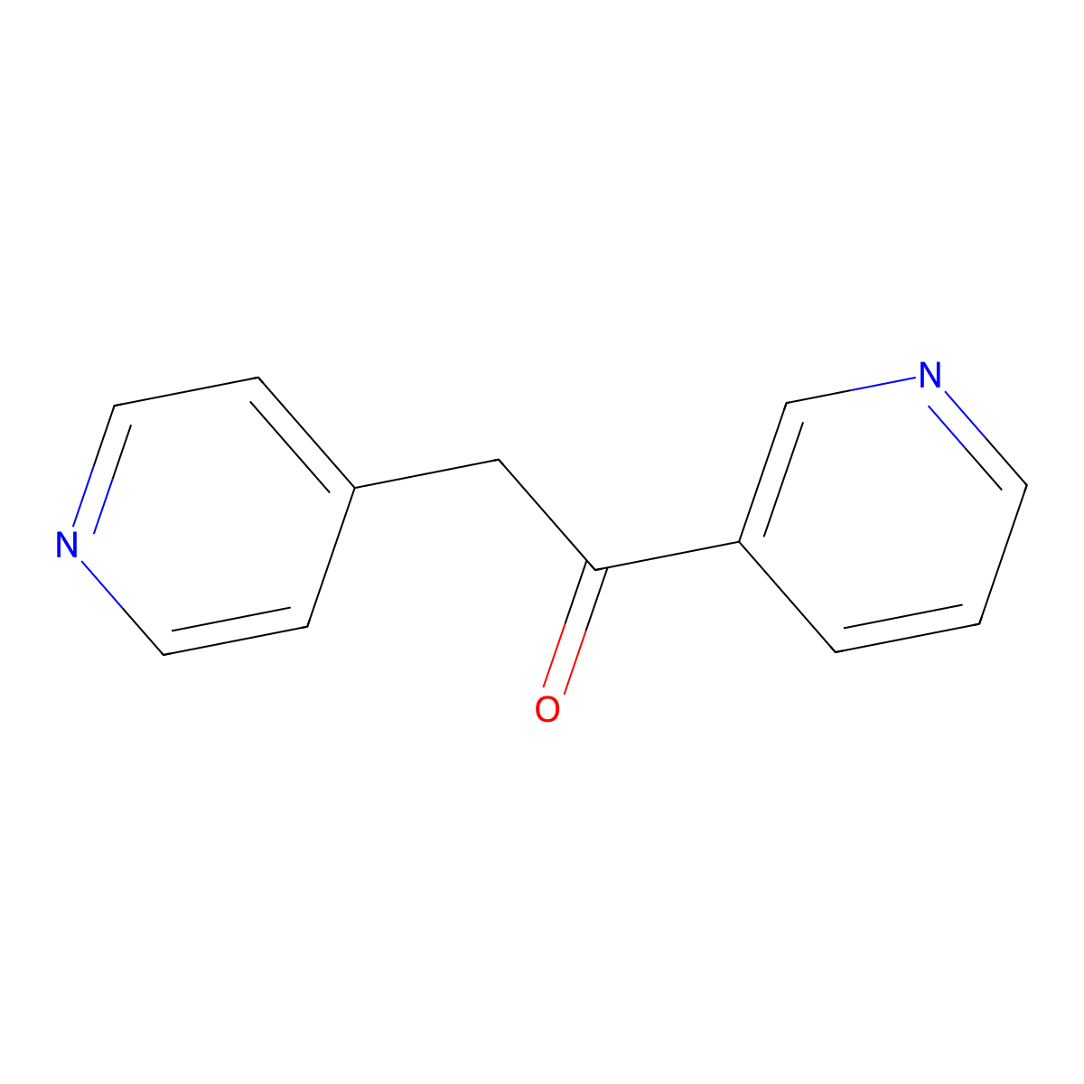 1-(Pyridin-3-yl)-2-(pyridin-4-yl)ethan-1-one molecular structure, CAS 501005-29-4
