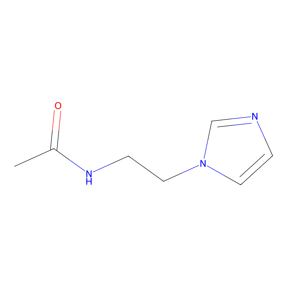 N-[2-(1H-Imidazol-1-yl)ethyl]acetamide molecular structure, CAS 501006-12-8