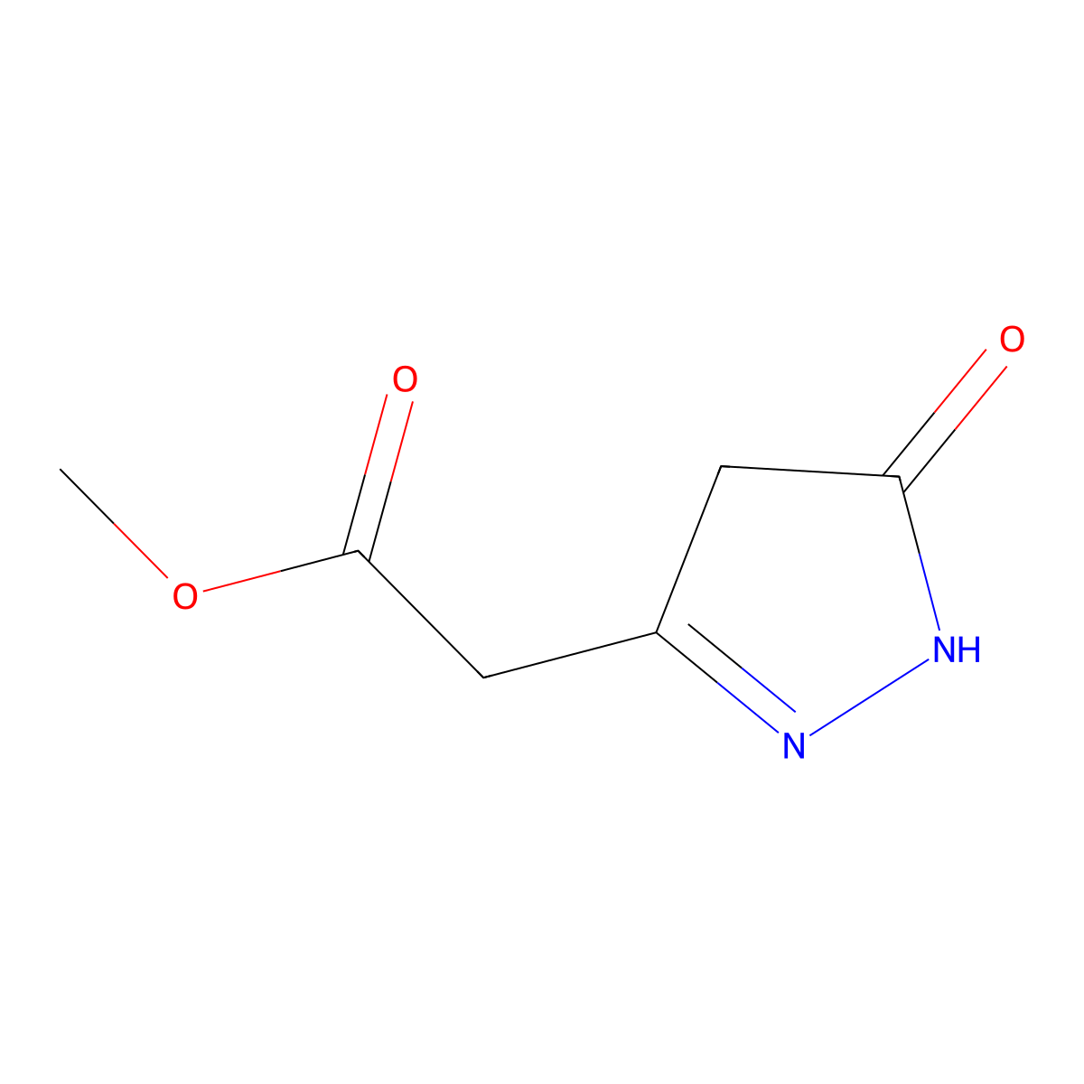 methyl 2-(5-oxo-4,5-dihydro-1H-pyrazol-3-yl)acetate molecular structure, CAS 501006-40-2