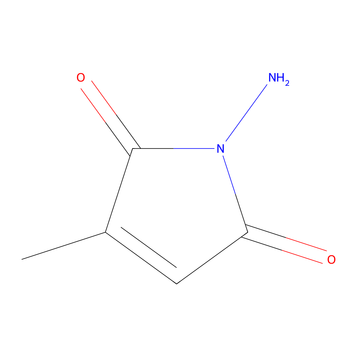 1-Amino-3-methylpyrrole-2,5-dione molecular structure, CAS 501008-30-6