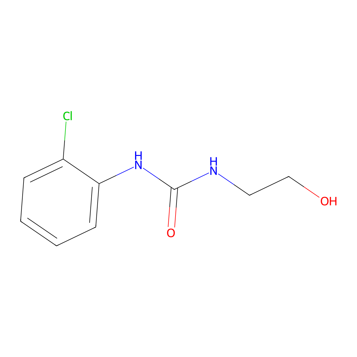 1-(2-Chlorophenyl)-3-(2-hydroxyethyl)urea molecular structure, CAS 501008-72-6