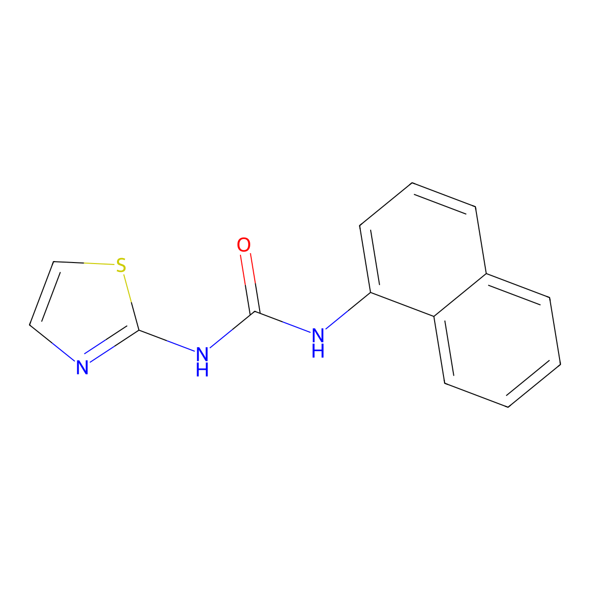 N-(1-Naphthyl)-N'-(1,3-thiazol-2-YL)urea molecular structure, CAS 501008-89-5