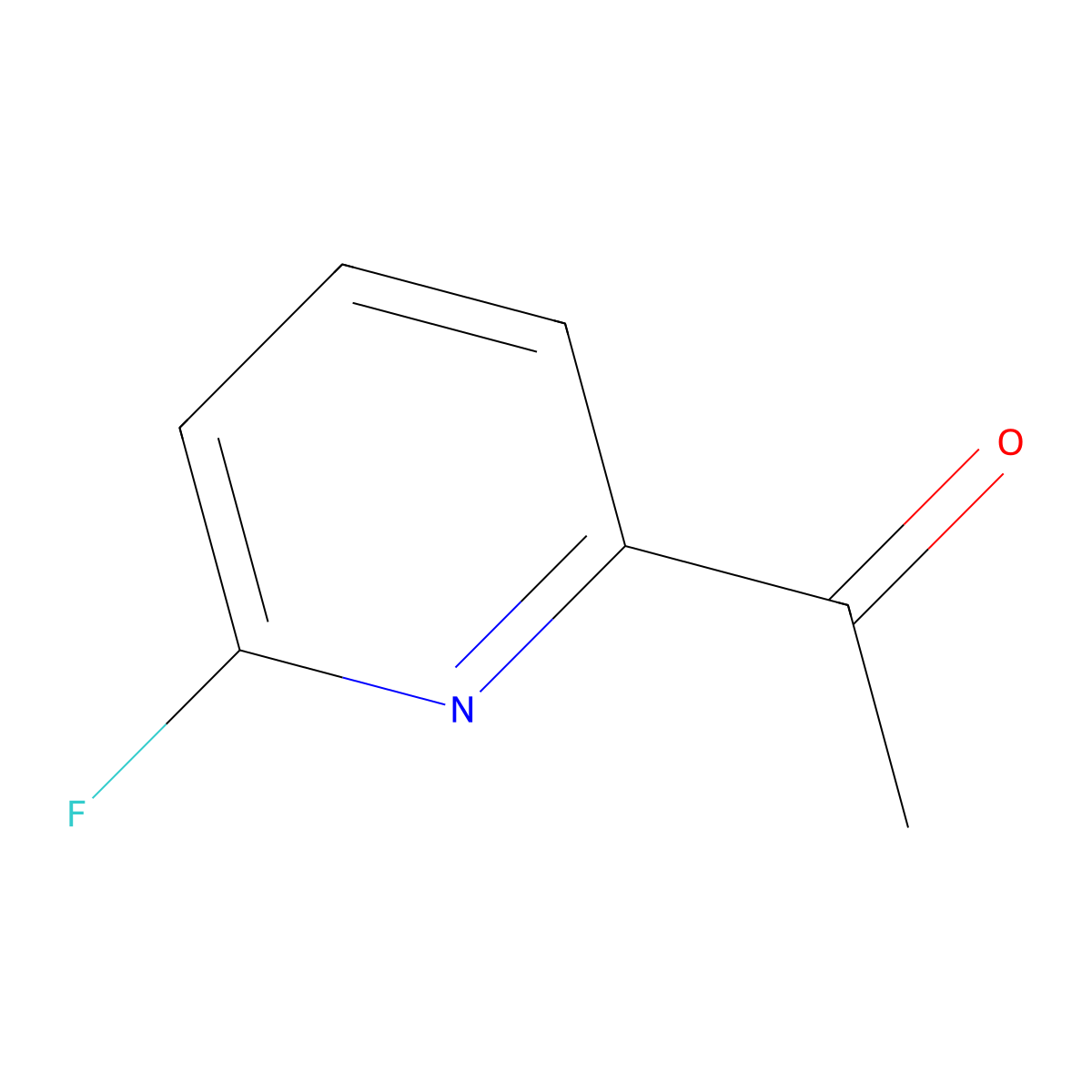 1-(6-Fluoropyridin-2-yl)ethan-1-one molecular structure, CAS 501009-05-8