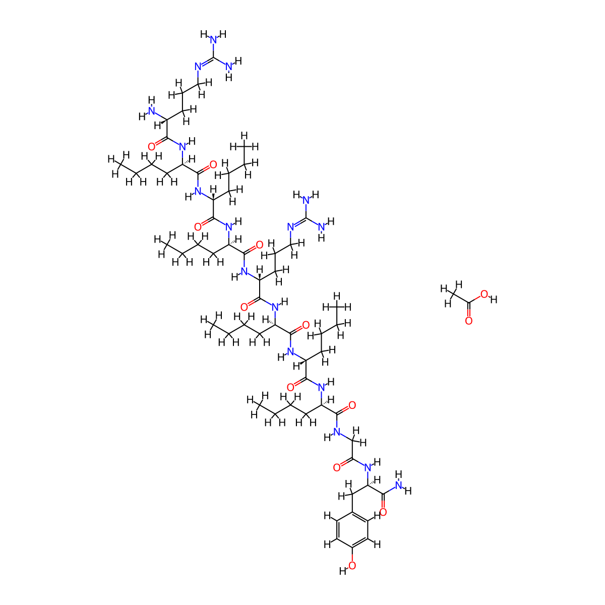 Delmitide Acetate molecular structure, CAS 501019-16-5